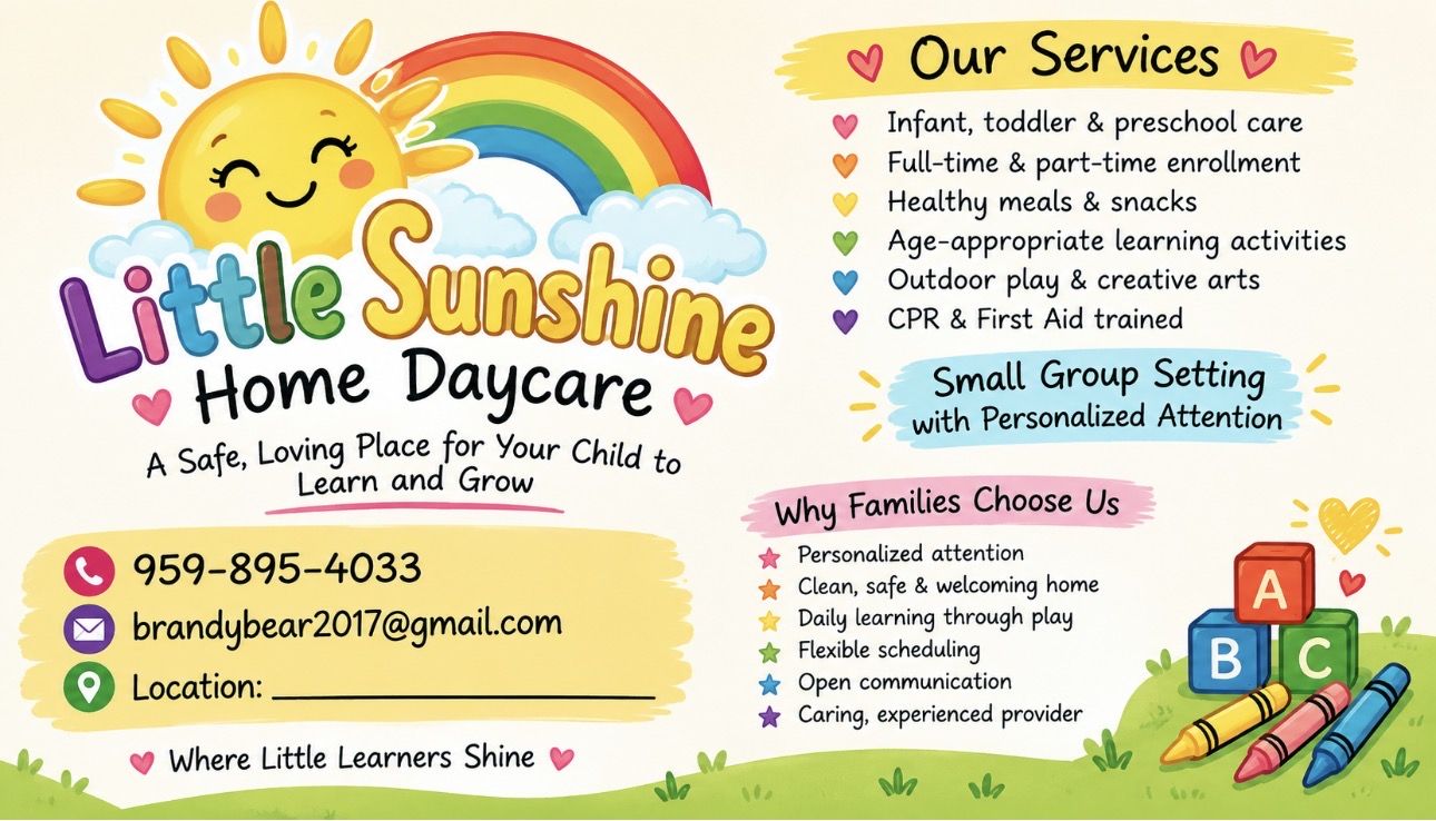 Little Sunshine's Home Daycare logo